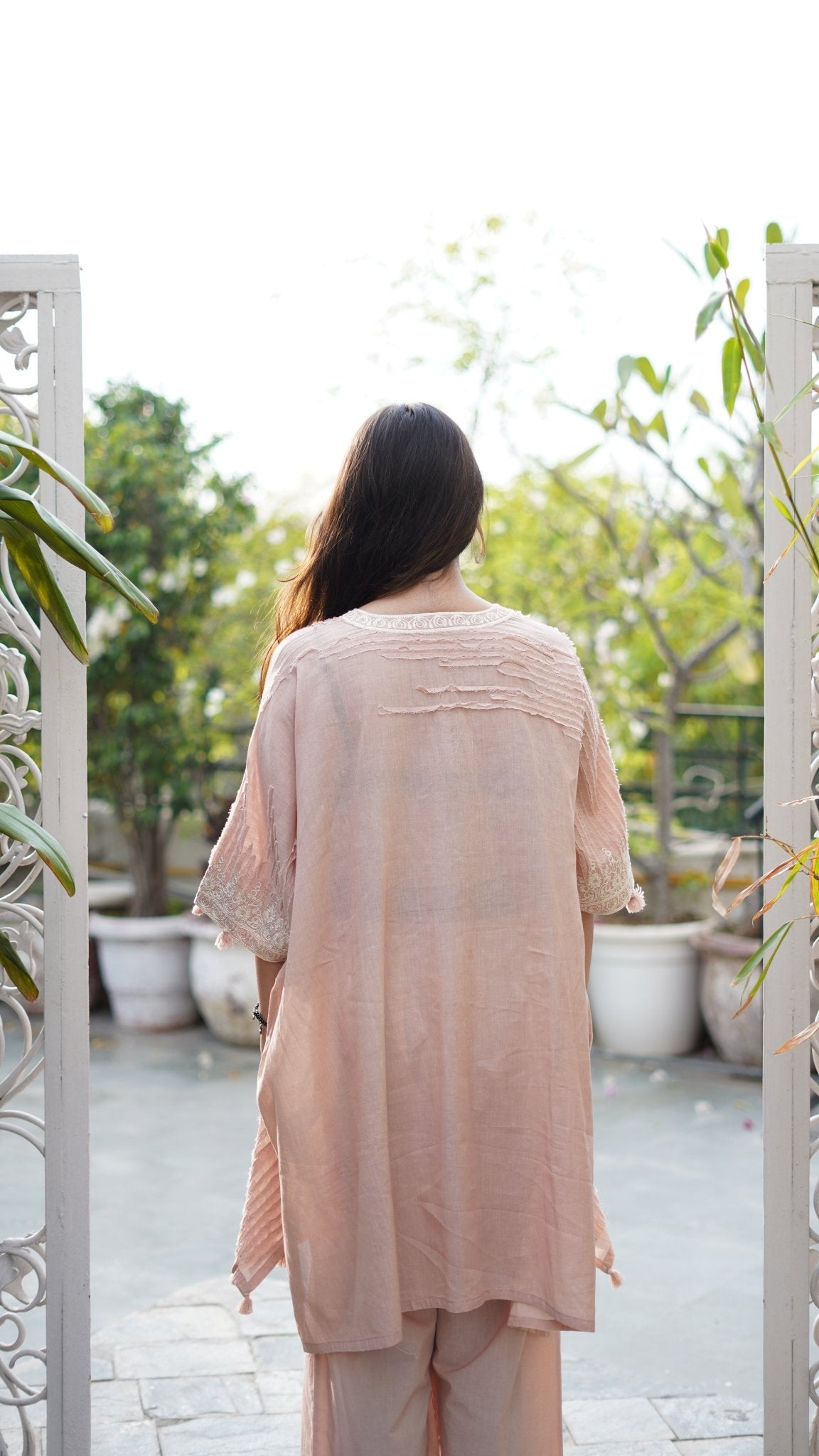 Blush kaftan Coord Set - Anuradha Grewal