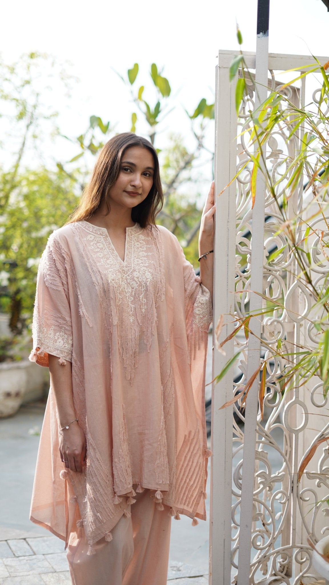 Blush kaftan Coord Set - Anuradha Grewal