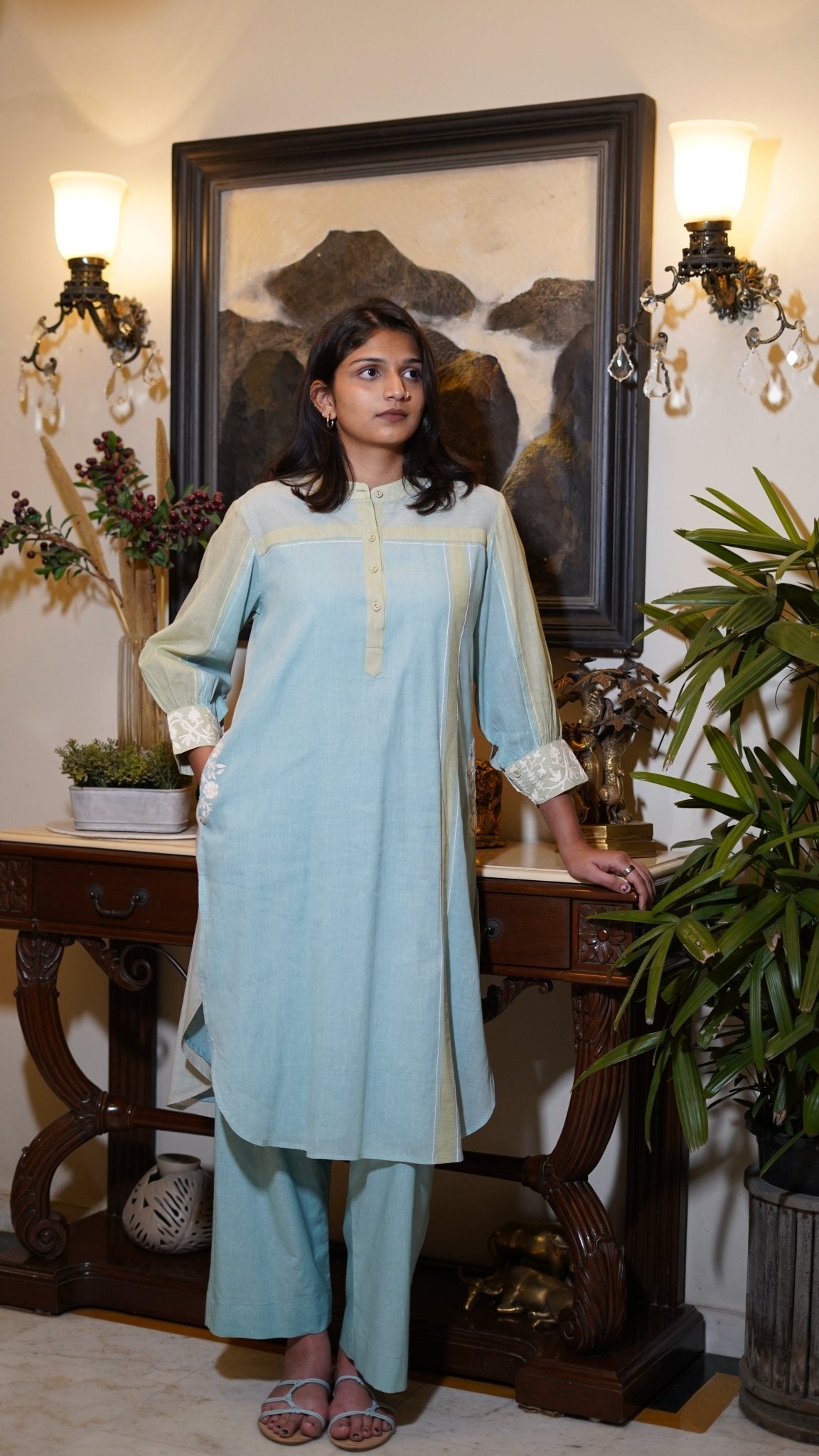 Color block Coord Set - Anuradha Grewal
