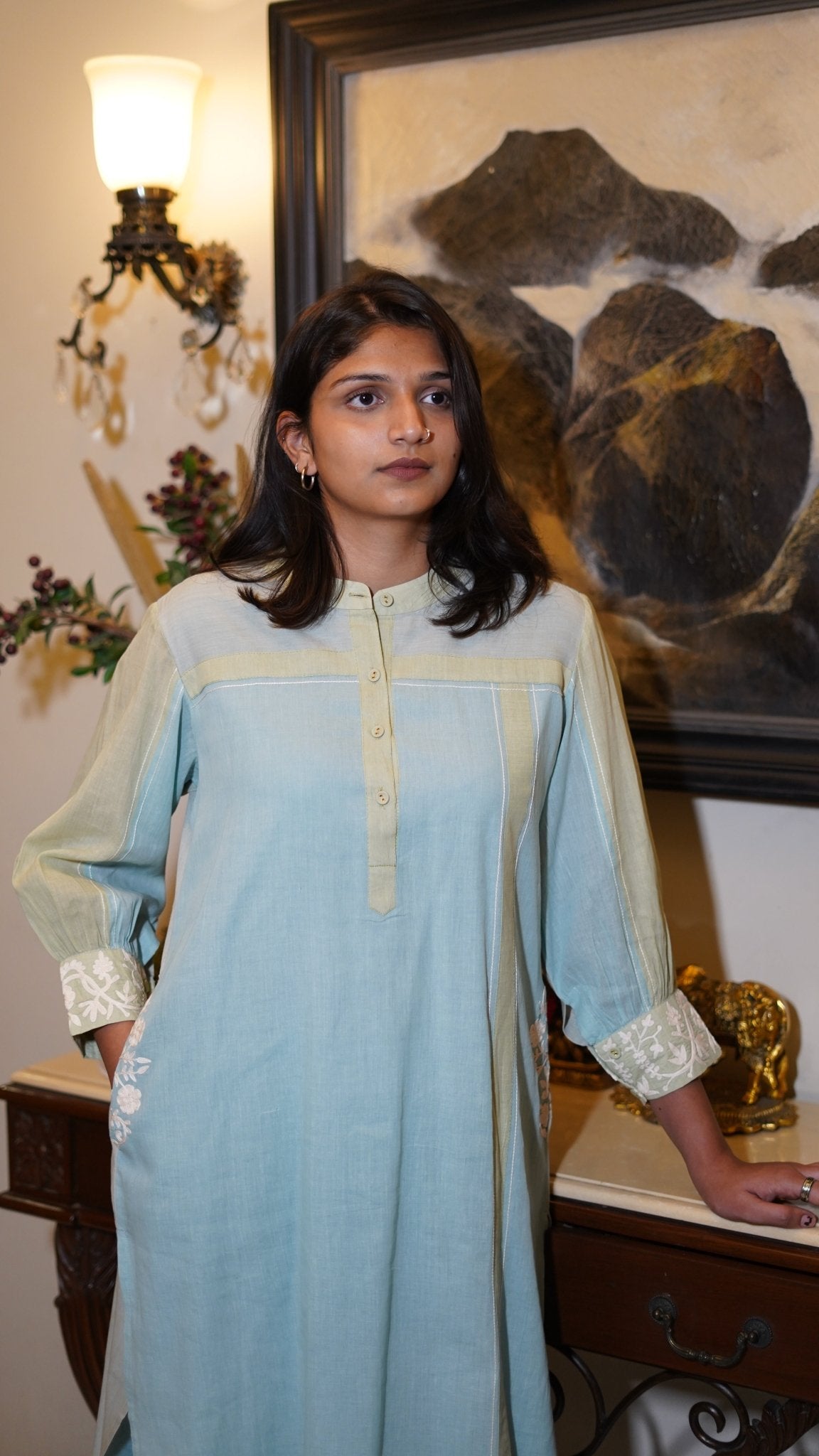 Color block Coord Set - Anuradha Grewal