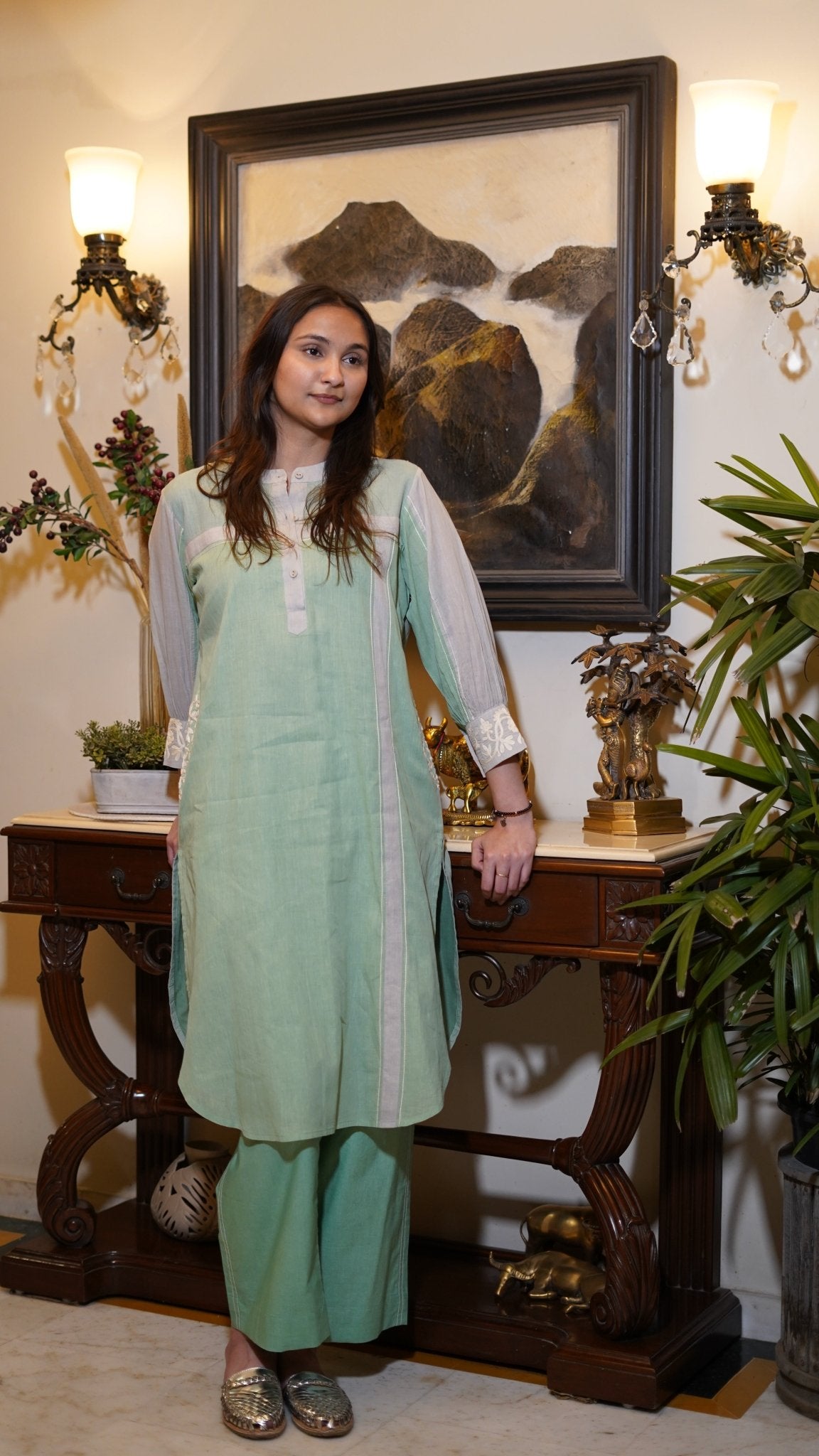 Color block Coord Set - Anuradha Grewal