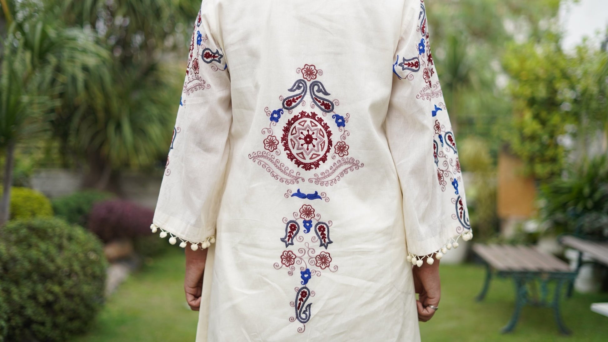 Ivory Kurta & Pants - Anuradha Grewal